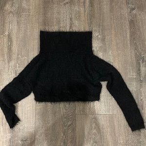 WAPG Black off the shoulder sweater